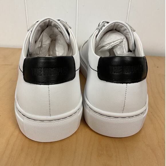 The Kooples Unisex White Leather Lace Up Sneakers NIB Size FR 41/US 8 M/US 10 W - Picture 5 of 7